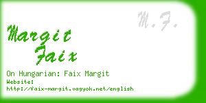 margit faix business card